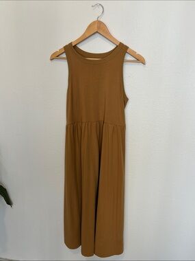 a new day Sleeveless Midi Dress in Caramel